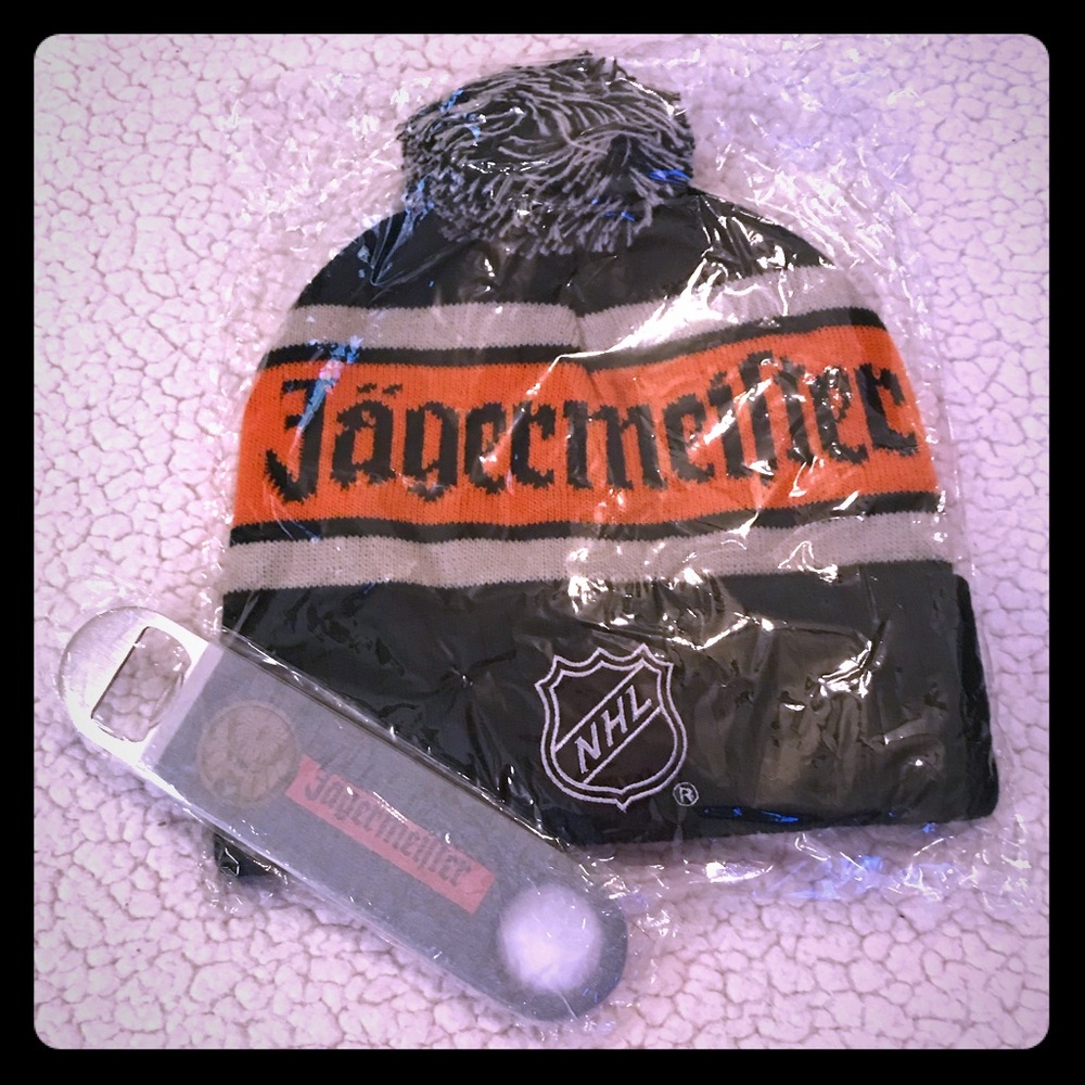 🦌JAGERMEIFTER🥃Official NHL Hat & Bottle Opener⭐️